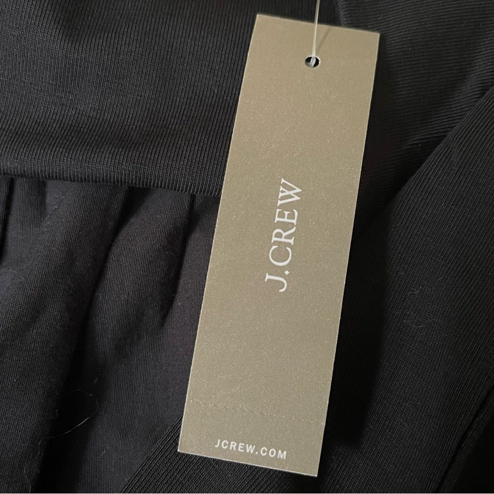 J Crew NWT Drop Waist Mixy Dress Size Large Petite in Black - Picture 7 of 14